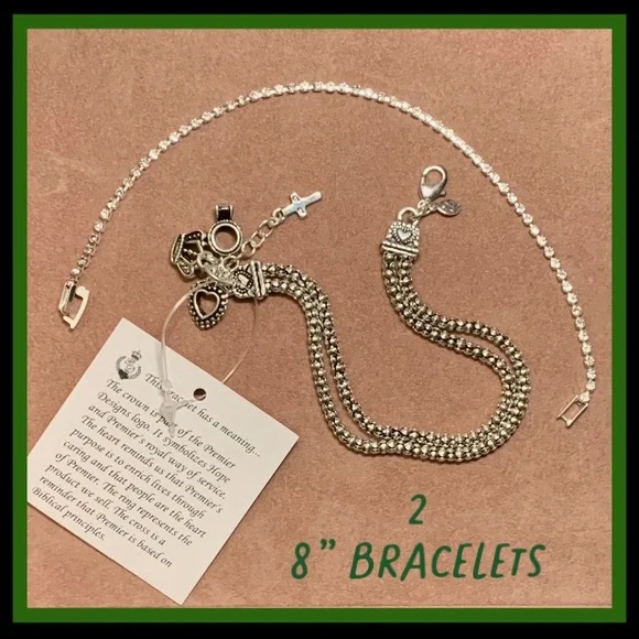 Silver Charm & Tennis Bracelets - Picture 4 of 5
